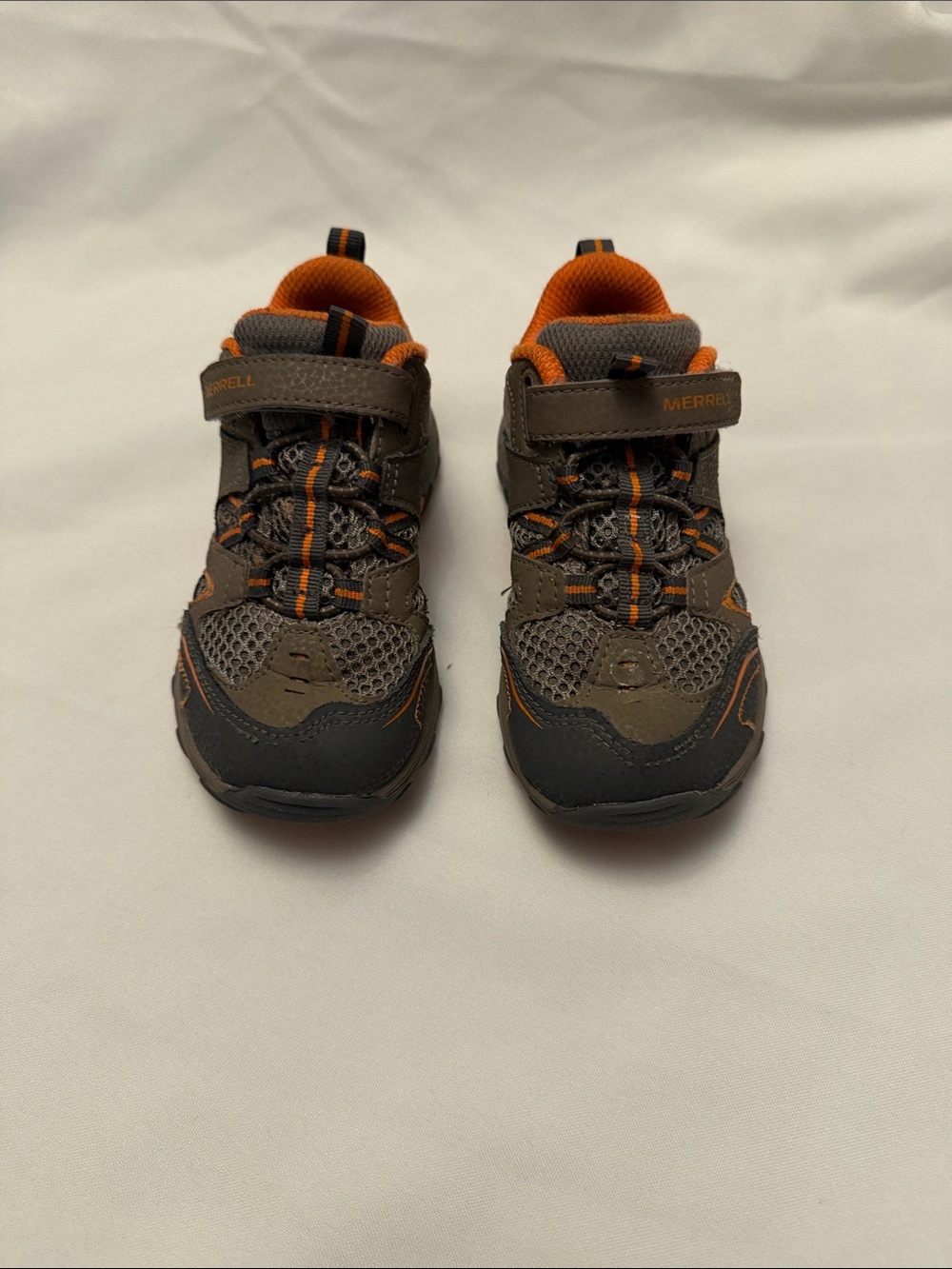 Merrell Toddler Brown and Orange Outdoor Sneakers size 10T
